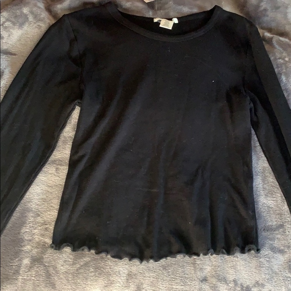 black long sleeve top
